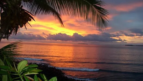 Island sunset at Morro Negrito