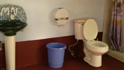 Bathroom at Morro Negrito Surf Camp