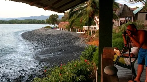 View of Morro Negrito Surf Camp from the yoga deck