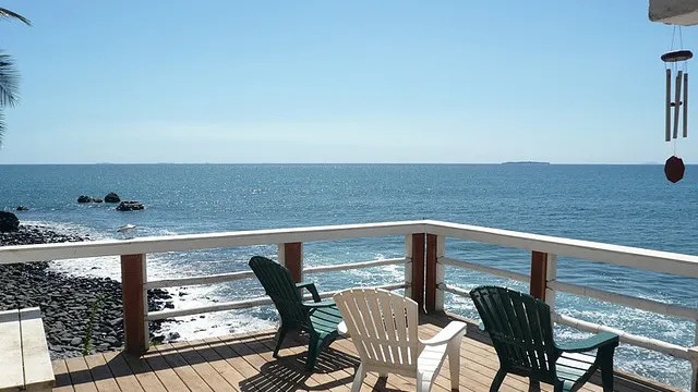 Campers out on the deck at Morro Negrito Surf Camp