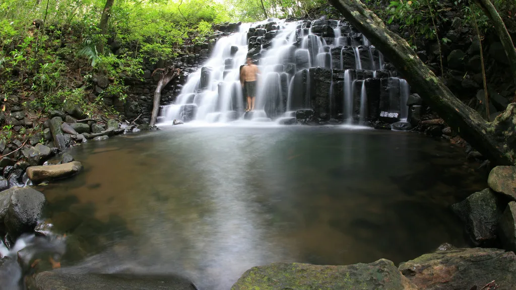 Private waterfall at Morro Negrito